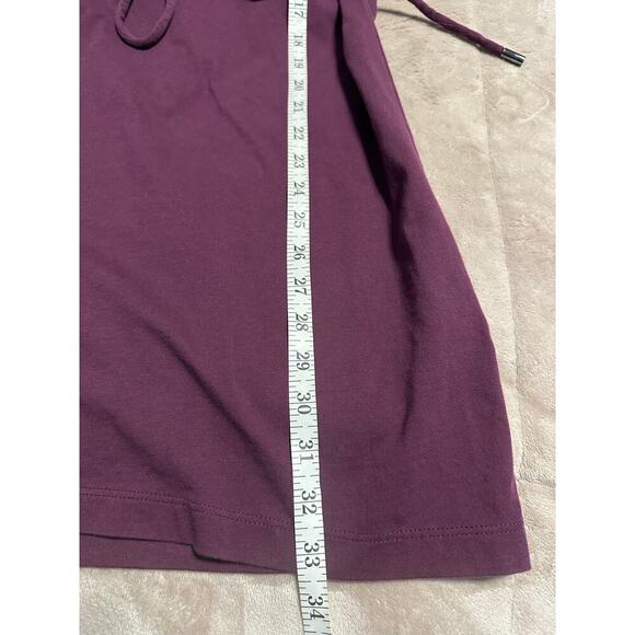 Rebecca Minkoff Dress Size Small Wine Berry Tie Waist Short Casual - Picture 4 of 5